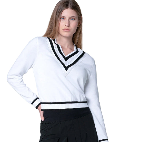 Lucky In Love Victory V-neck Sweater