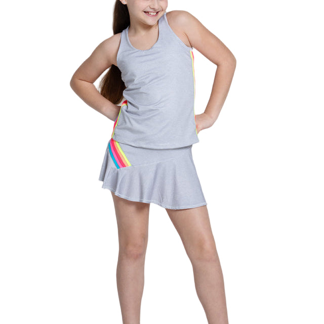 Lucky In Love Prisma Stripe Girls Skirt