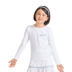 Loeuf Poche Backstripe Long Sleeve Girls Tennis Top