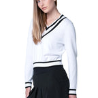 Lucky In Love Victory V-neck Sweater
