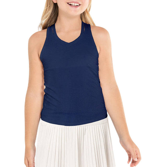 Lucky In Love Girls Tennis Tank Top