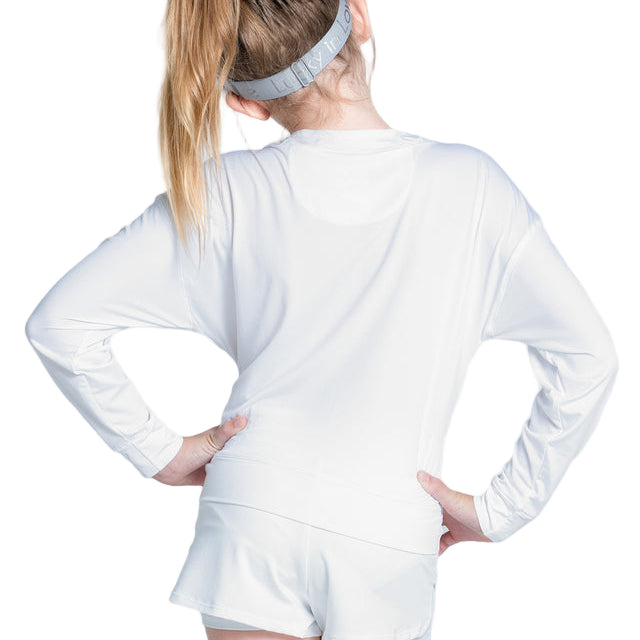 Lucky In Love Long Sleeve Girls Tennis Top