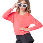 Lucky In Love Long Sleeve Girls Tennis Top